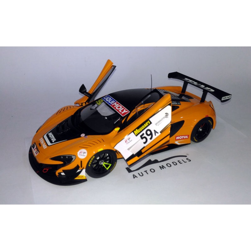 Autoart McLaren 650S GT3 Bathrust 12H Winner 2016 S.Van Gisbergen/A. Parente No.59 Orange