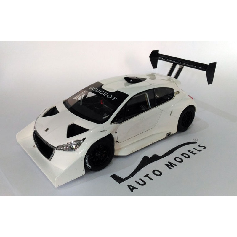 Autoart Peugeot 208 T16 Pikes Peak Race Car 2013 Plain Color Version (White)