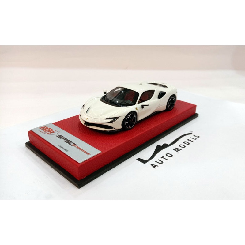 BBR Models Ferrari SF90 Stradale Bianco Avus White