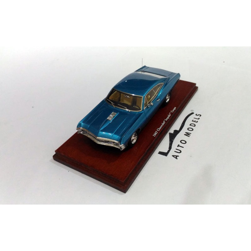 True Scale Model Chevrolet Impala 2-Door Coupe 1967 Marina Blue Metallic