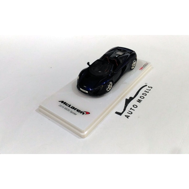 True Scale Model McLaren 650S Spider 2015 Volcano Blue