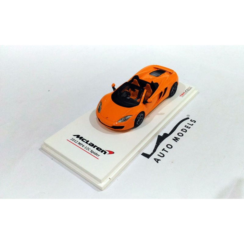 True Scale Model McLaren MP4-12C Spyder 2013 RHD Orange