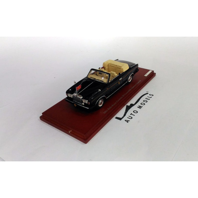 True Scale Model Rolls Royce Corniche III Convertible Imperatore Giapponese 1993 Emperor Japanese Black
