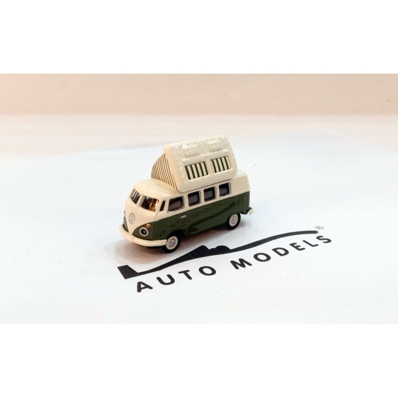 Schuco Volkswagen T1 Minibus Camping 1962 Green Beige
