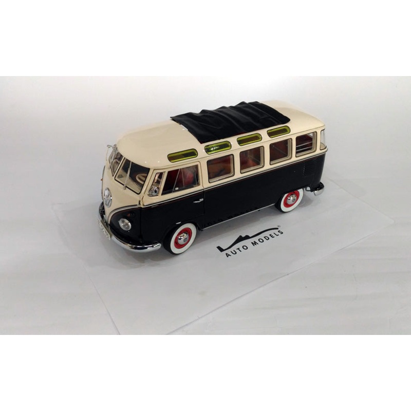 Schuco Volkswagen T1 Samba Open Roof 1962 Black White