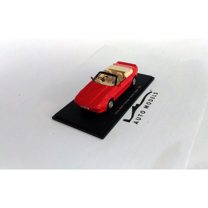 Spark Model Aston Martin Vantage Volante Zagato 1987 Red