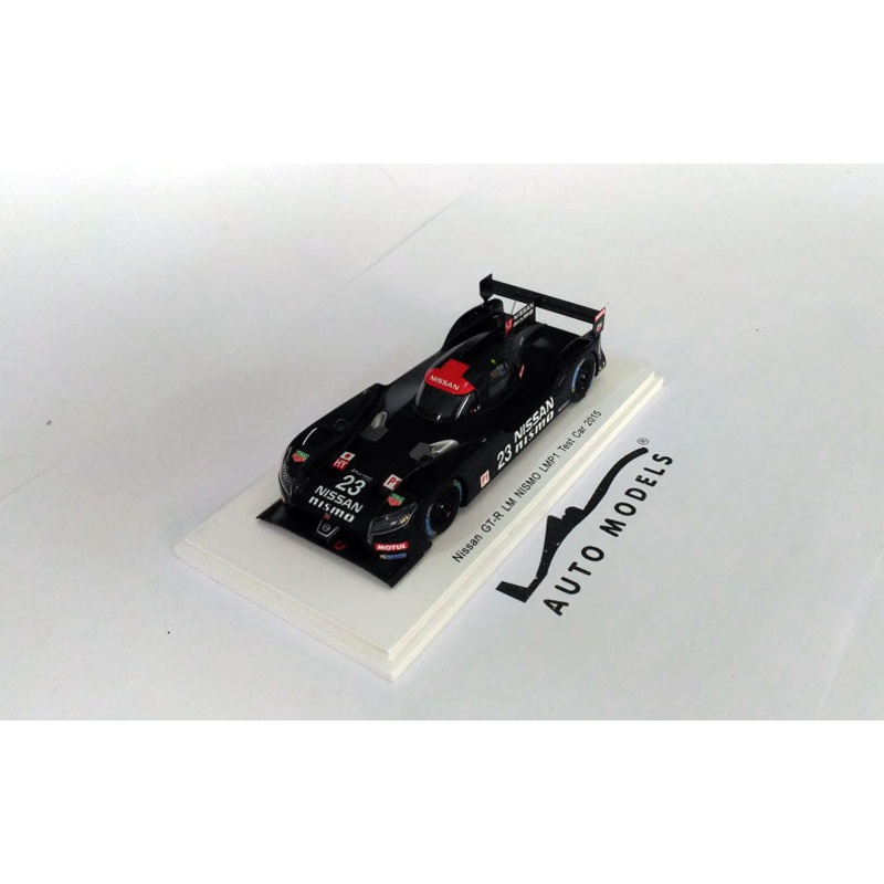 Spark Model Nissan GT-R LM Nismo N.23 24h Le Mans LMP1 Test Car 2015 Black