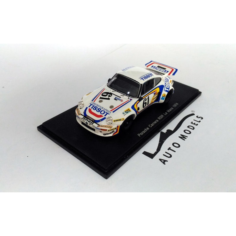 Spark Model Porsche 911 Carrera RSR 3.0L Team Robert Buchet N.61 24h Le Mans 1974 C. Ballot – Lena – V. Elford White