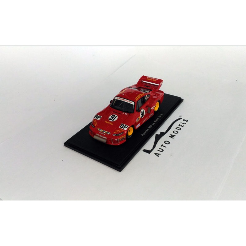 Spark Model Porsche 935/77 3.0L Turbo Team Dick Barbour Racing N.91 24h  Le Mans 1978 B. Garretson – S. Earle – R. Akin Red