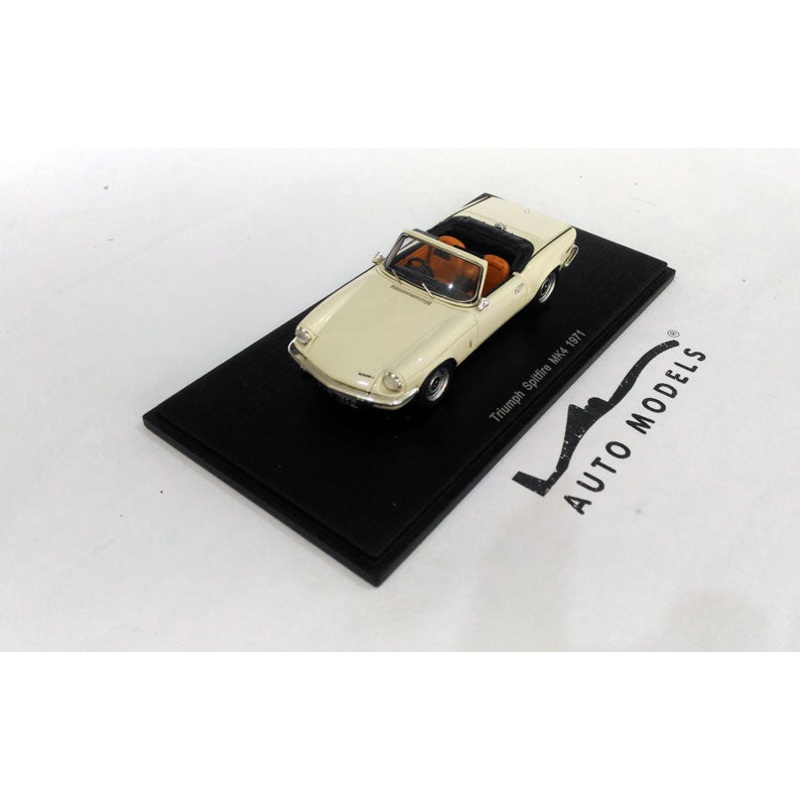 Spark Model Triump Spitfire MK4 Spider Right Hand Drive 1971 Ivory