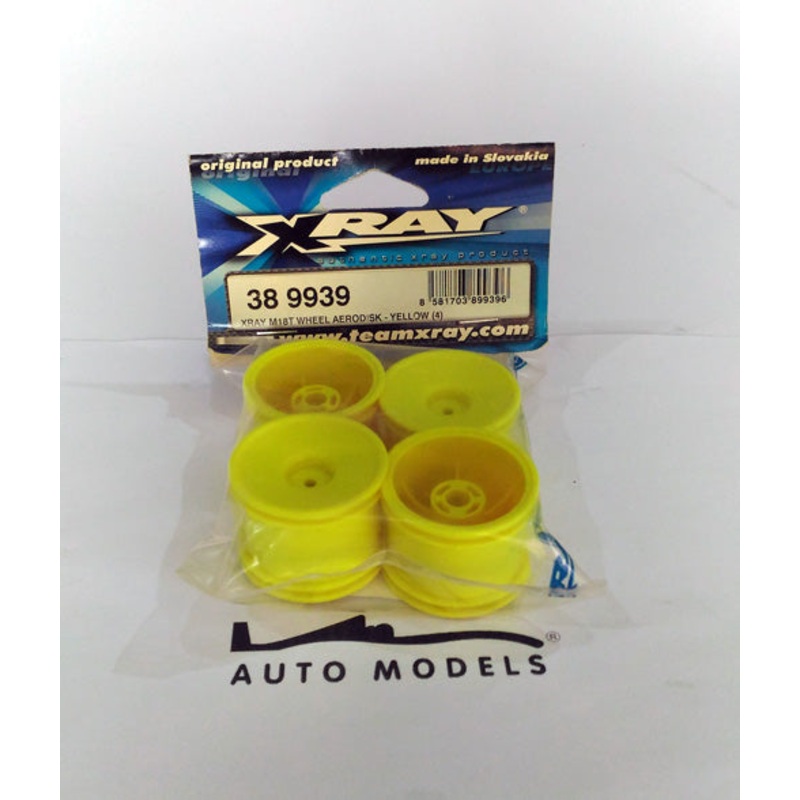 XRAY M18T Wheel Aerodisk – Yellow (4)