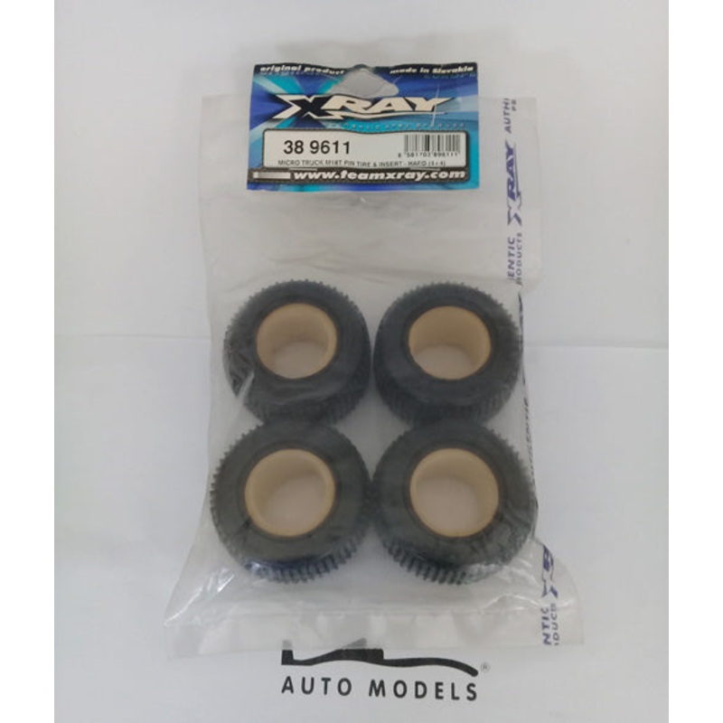 XRAY Micro Truck M18T Pin Tire & Insert Hard (4+4)