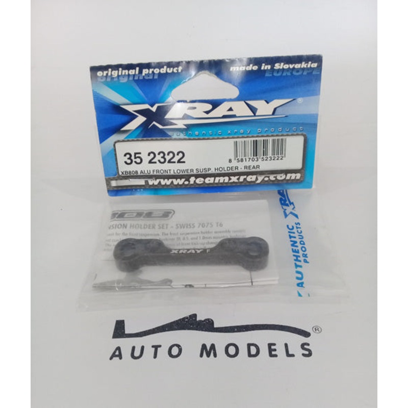XRAY XB808 Aluminum Front Lower Suspension Holder – Rear – Swiss 7075 T6 (7mm)