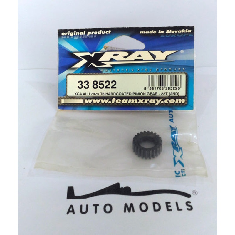 XRAY XCA Aluminum 7075 T6 Hardcoated Pinion Gear – 22T (2nd)
