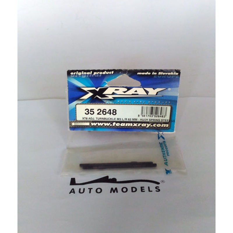 XRAY XT8 Adjustable Turnbuckle M3 L/R 62 mm – HUDY Spring Steel (2)