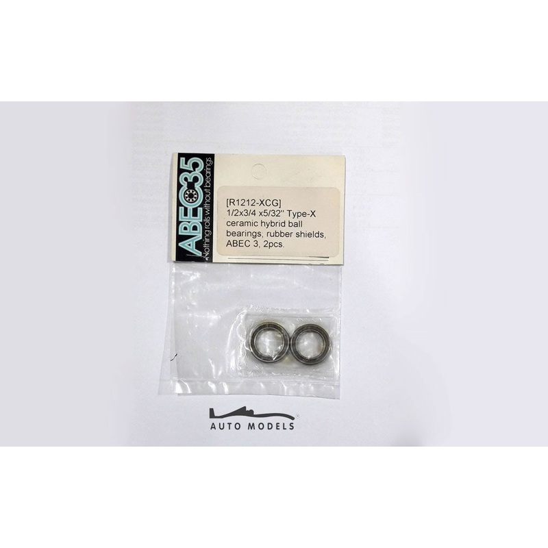 ABEC35 Bearing 1/23/45/32 Type-X Ceramic Hybrid Ball Bearings Rubber Shields