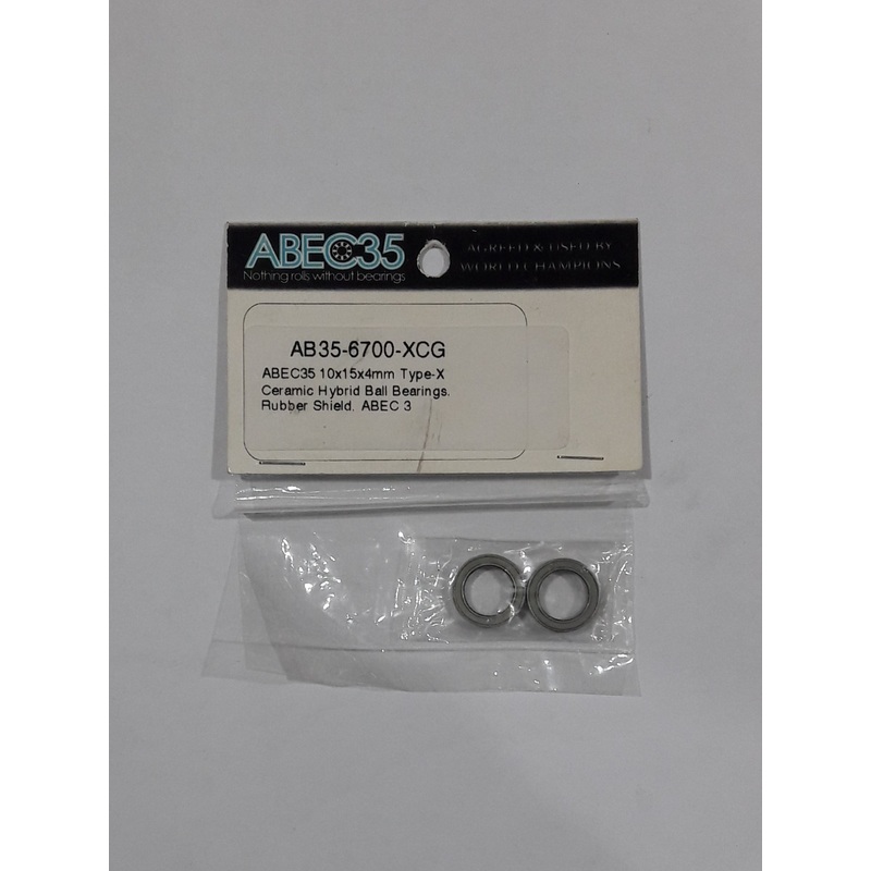 ABEC35 Bearing 10154mm Ceramic Hybrid Light Grey Rubber Shield Ball Bearings