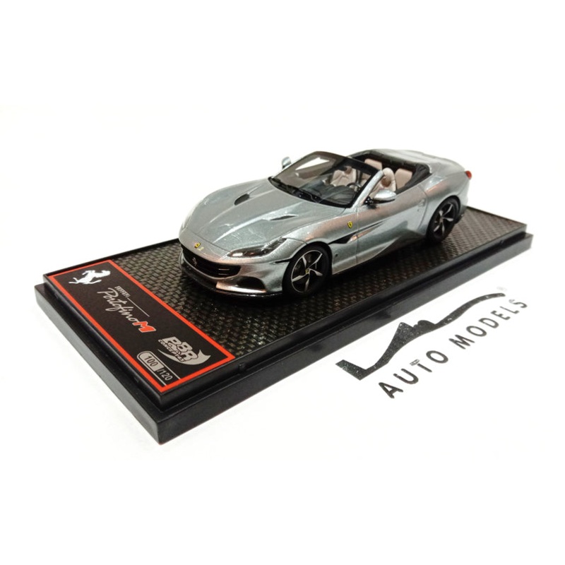 BBR Models Ferrari Portofino M Version Spider Grigio Titanio Metallic