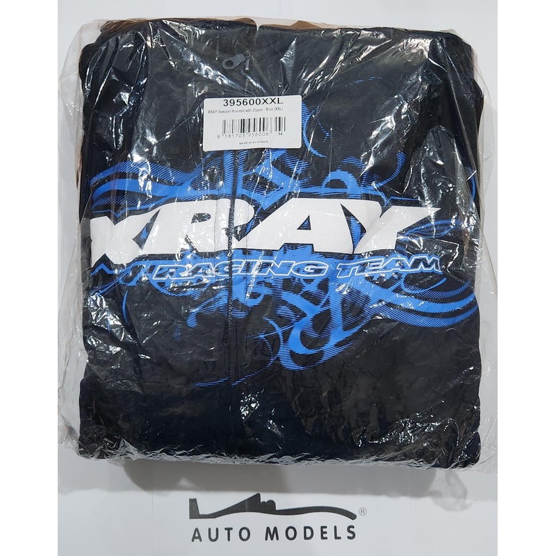 XRAY Sweater Hooded with Zipper – Blue (XXL)
