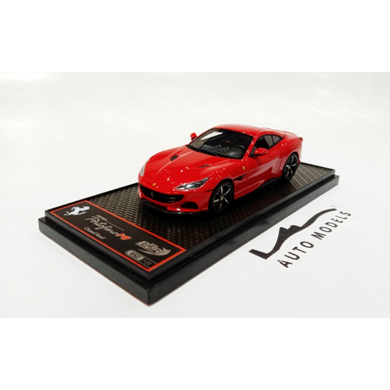 BBR Models Ferrari Portofino M Spider TETTO Chiuso Rosso Corsa