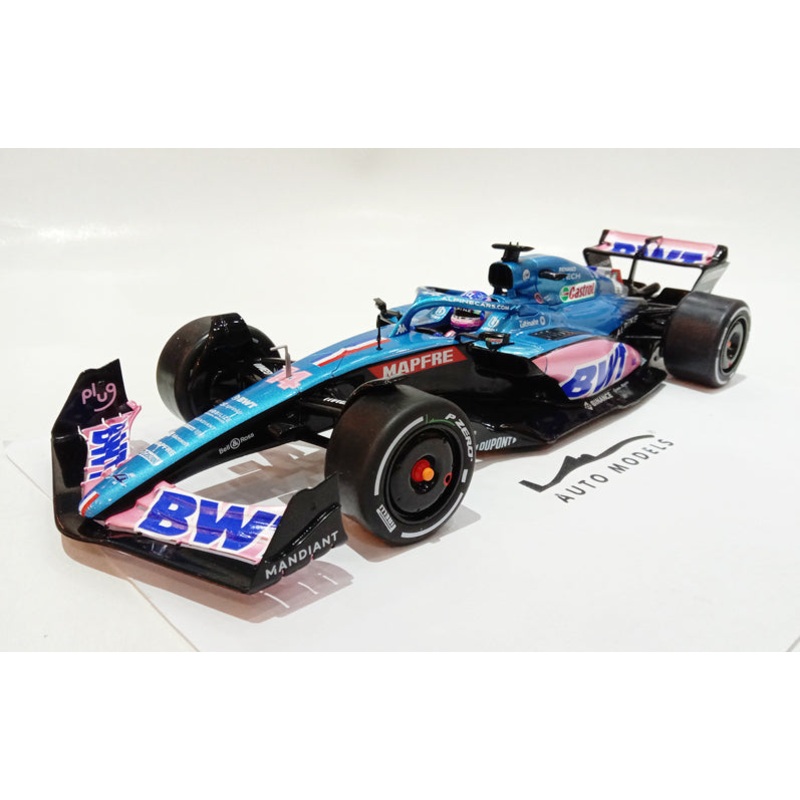 Solido Alpine F1 A522F.Alonso Monaco GP 2022 Blue Pink