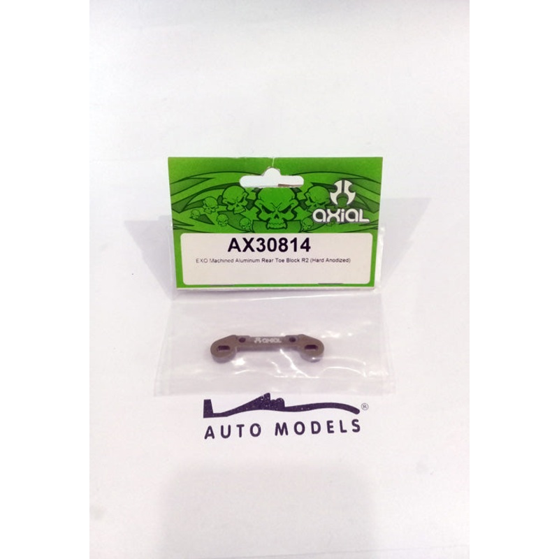 Axial Racing Exo Machined Aluminium Rear Toe Block R2 (Hard Anodized)