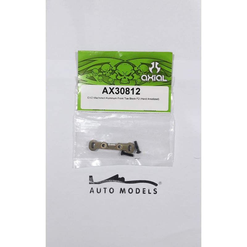 Axial Racing Machined Aluminium Front Toe Block F2 Exo (Hard Anodized)