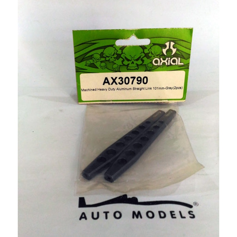 Axial Racing Machined Heavy Duty Alminium Straight Link 101mm-Grey (2pcs)