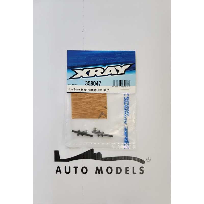 XRAY Steel Screw Shock Pivot Ball with Hex (2)