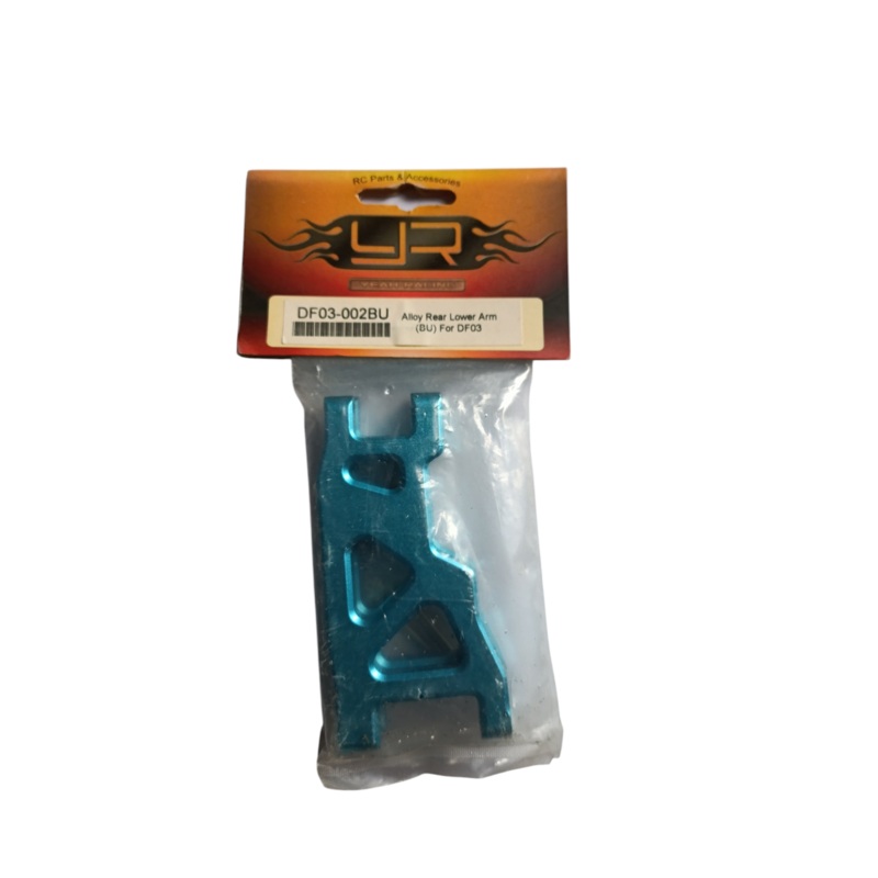 Yeah Racing Alloy Rear Lower Arm Blue DF03