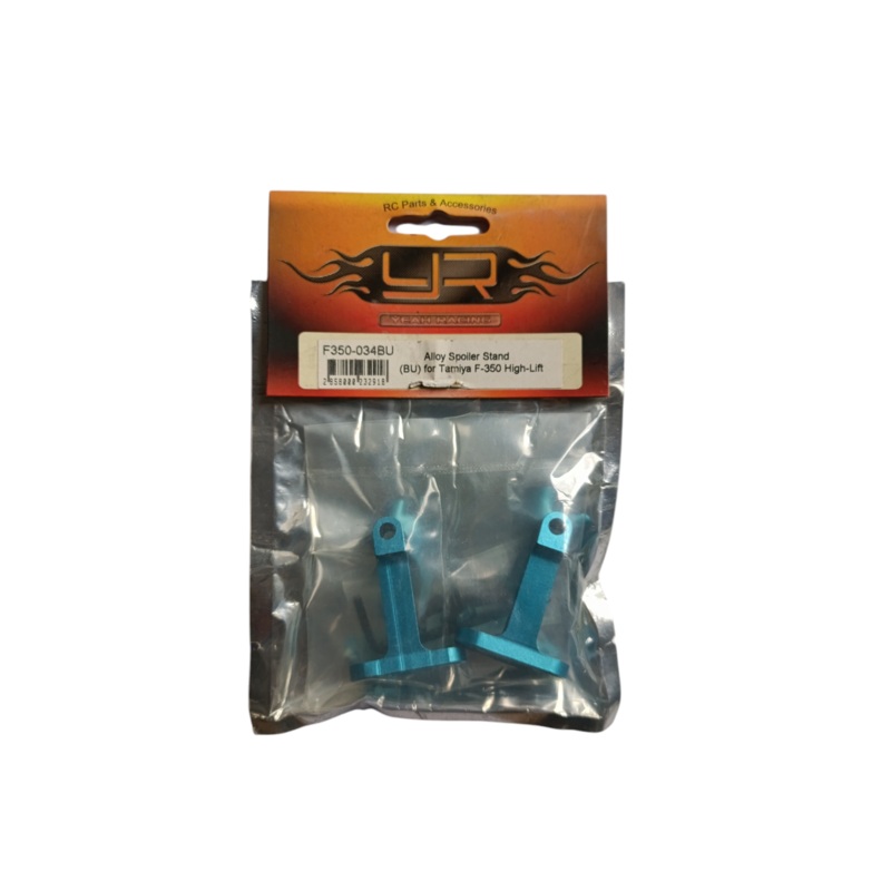Yeah Racing Alloy Spoiler Stand Blue For Tamiya F350