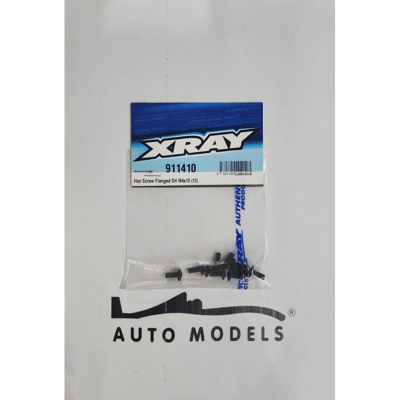 XRAY Hex Screw Flanged SH M4x10 (10)