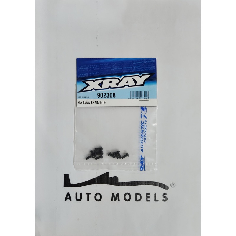 XRAY Hex Screw SH M3x8 (10)