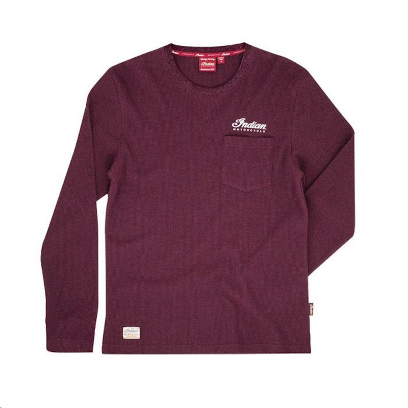 MENS LONG SLEEVE HERITAGE TEE|RED|SM|MD|LG|XL|2X
