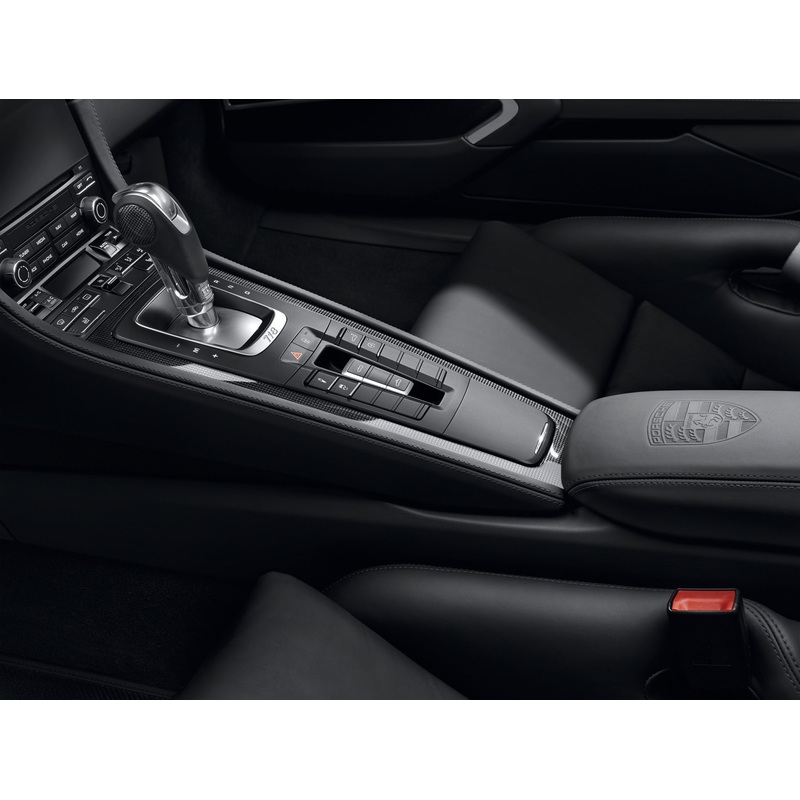 Carbon center console trim
