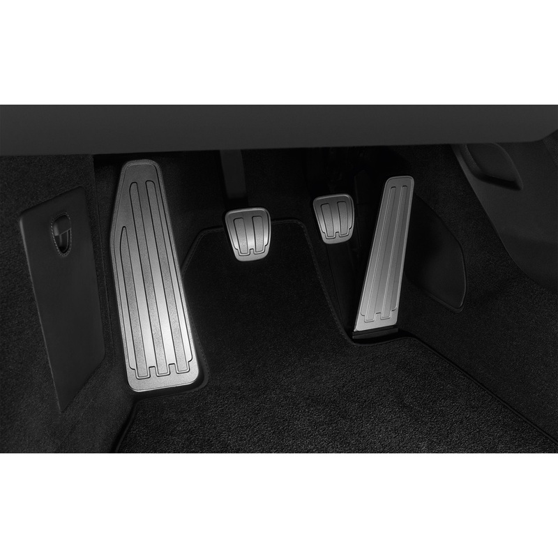 Pedals and footrest in aluminium