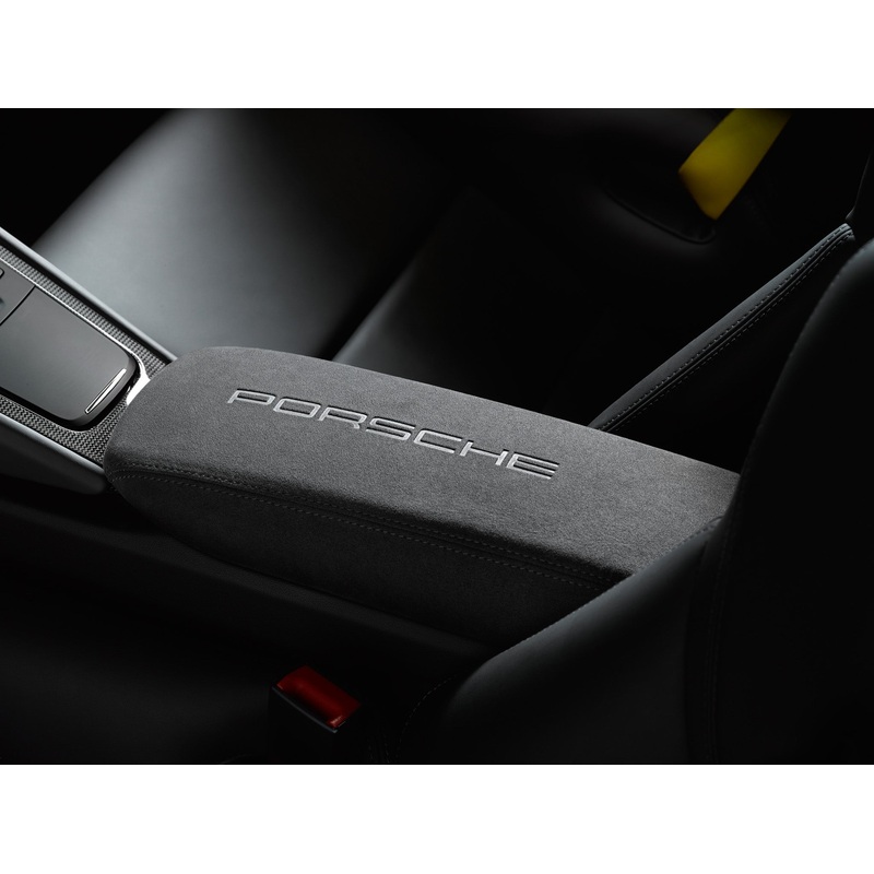 Storage bin Alcantara with PORSCHE logo