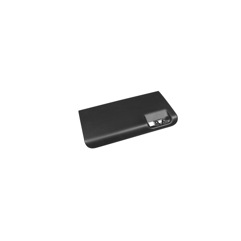 Artificial leather glove compartment cover, Black