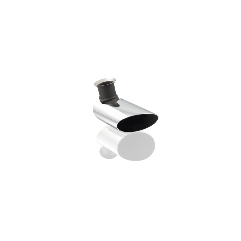 Sports tailpipe in an oval look, Left