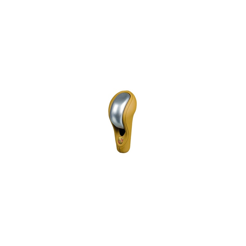 Tiptronic selector lever, aluminium/leather, Savanna Beige