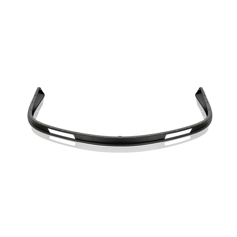 Spoiler on front bumper, Satin Black