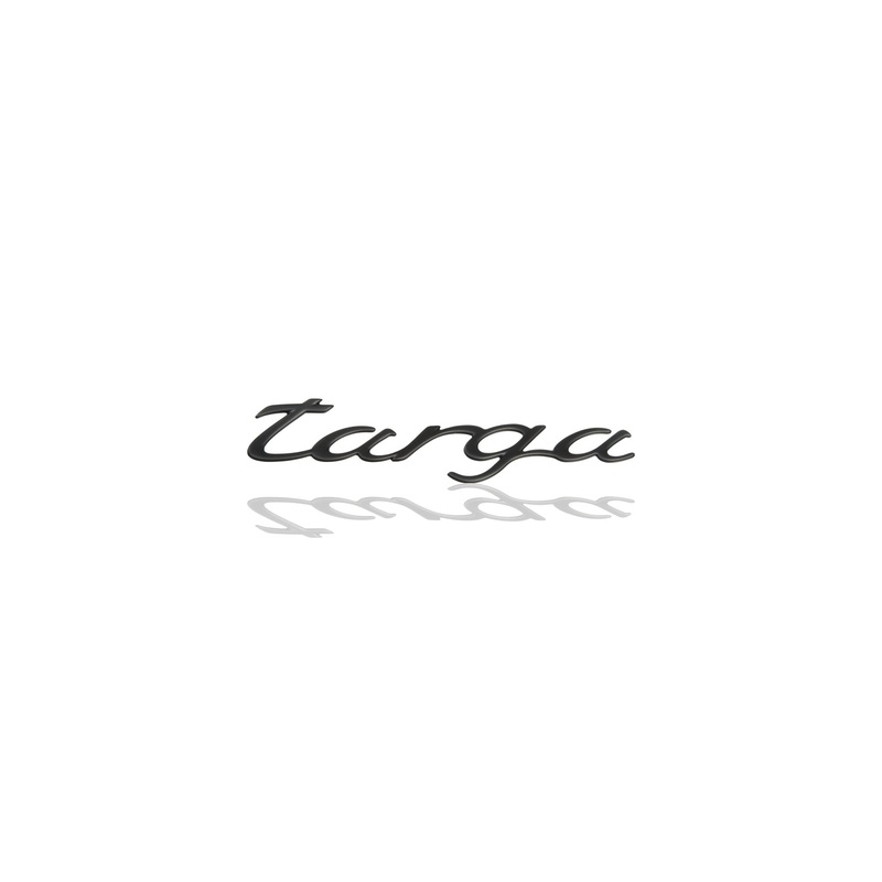 Targa lettering for lower rear lid, Rally Black