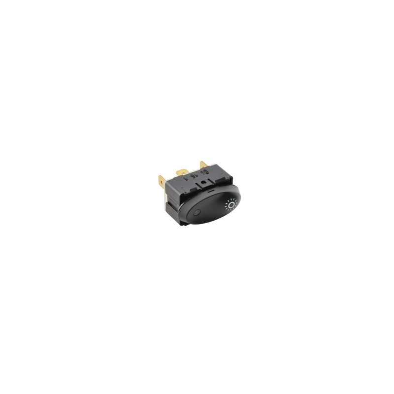 Tip switch for footwell light, Matt Black