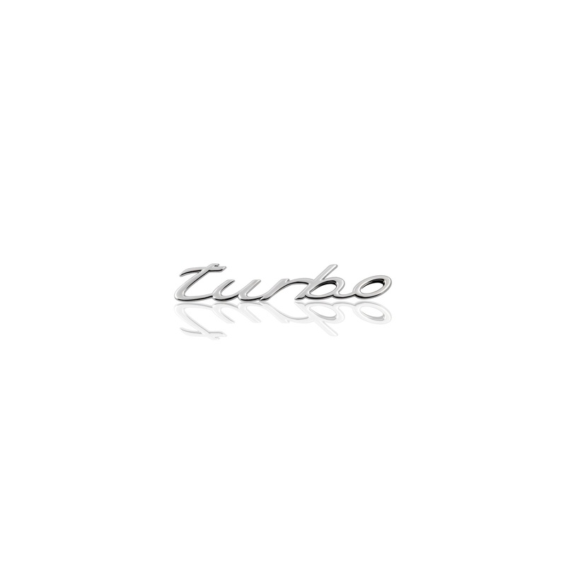 turbo lettering, chrome plated