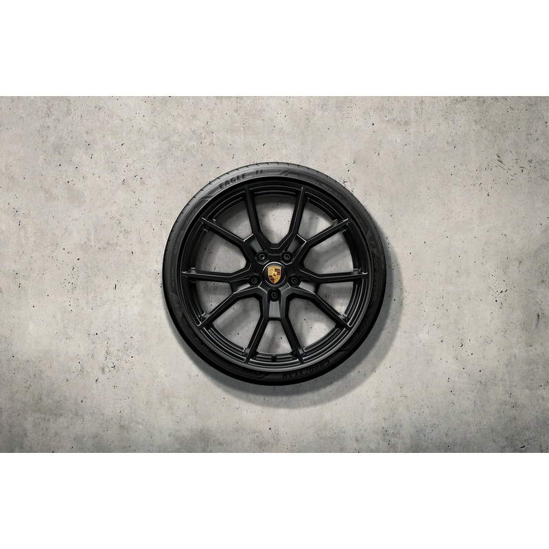 21-inch RS Spyder design full summer wheel set painted in black (satin-gloss)