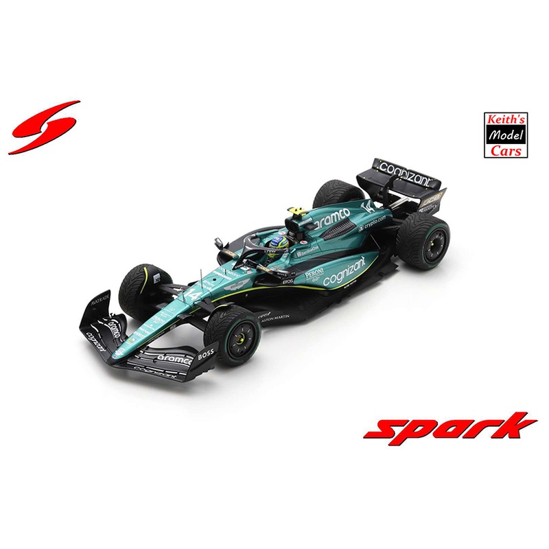 [1/12 Scale] Aston Martin Aramco Cognizant F1 Team AMR23 – Monaco GP 2023 – 2nd Place (No.14 – F. Alonso) by Spark Models