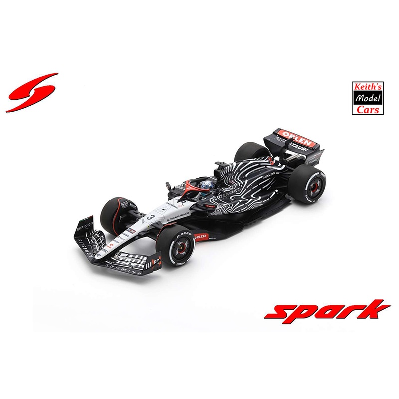 [1/18 Scale] AlphaTauri AT04 – Las Vegas GP 2023 – No.3 Daniel Ricciardo by Spark Models