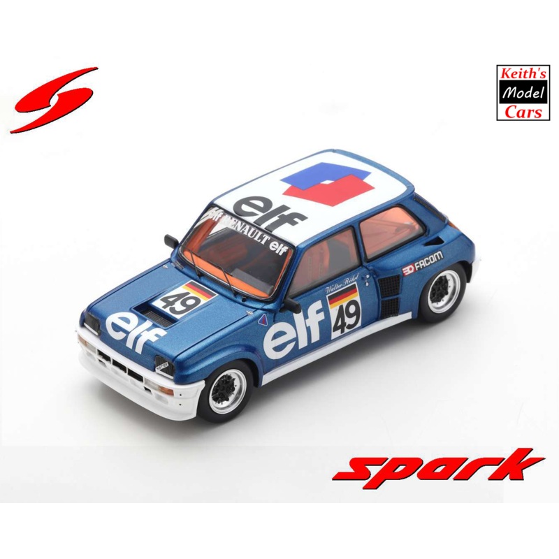 [1/43] Renault 5 Turbo Coup – Europa Cup 1981 (No.49 Walter Rhrl) by Spark Models