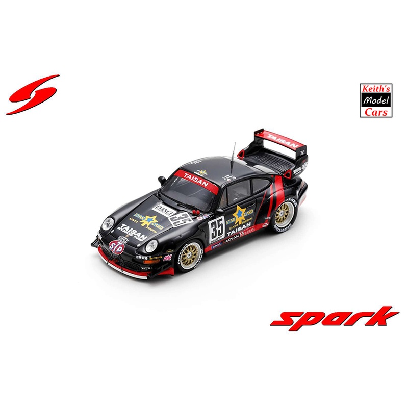 [1/43 Scale] TAISAN STARCARD Porsche 911 (993) GT2  JGTC 1995 – Round 5 – Winner GT1 Class (No.35 – A. Reid/M. Kond) by Spark Models