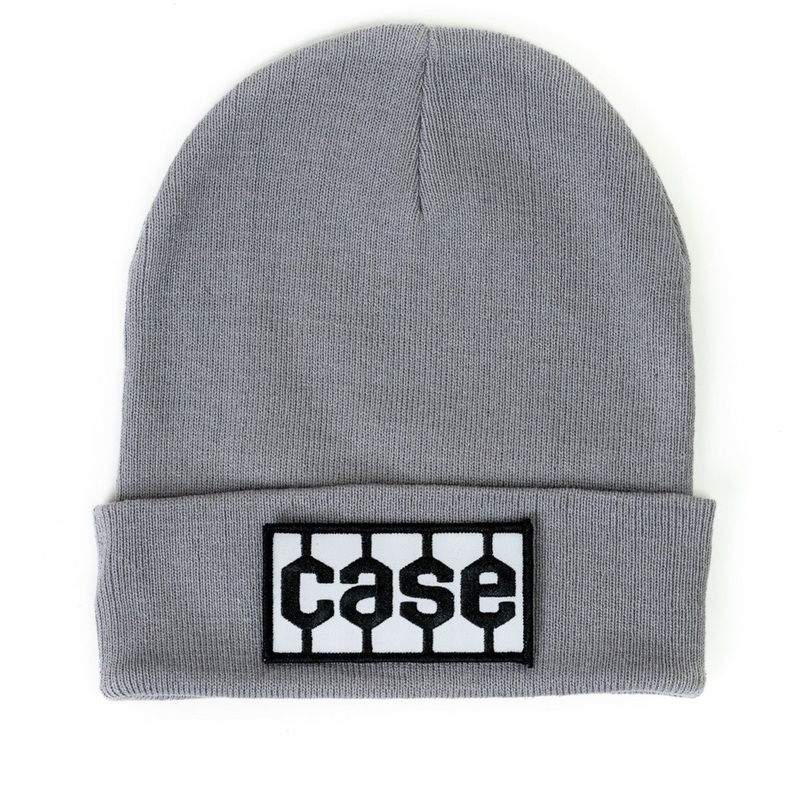 Case Tire Tread Logo Hat, Knit, Gray